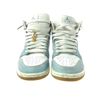 【中古品】【メンズ/レディース】 NIKE WMNS AIR JORDAN 1 MID SE HQ2005-100 ウィメンズ エアジョーダン 1 ミッド スニーカー シューズ 靴 160-260521-ki-12-tagh サイズ：26cm US9 カラー：WORN BLUE WHITE GUM LIGHT BROWN SAIL 万代Net店