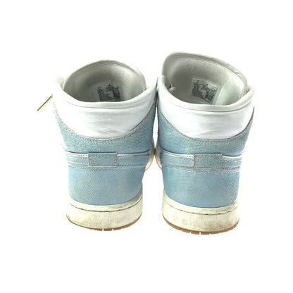 【中古品】【メンズ/レディース】 NIKE WMNS AIR JORDAN 1 MID SE HQ2005-100 ウィメンズ エアジョーダン 1 ミッド スニーカー シューズ 靴 160-260521-ki-12-tagh サイズ：26cm US9 カラー：WORN BLUE WHITE GUM LIGHT BROWN SAIL 万代Net店