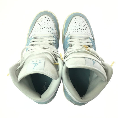 【中古品】【メンズ/レディース】 NIKE WMNS AIR JORDAN 1 MID SE HQ2005-100 ウィメンズ エアジョーダン 1 ミッド スニーカー シューズ 靴 160-260521-ki-12-tagh サイズ：26cm US9 カラー：WORN BLUE WHITE GUM LIGHT BROWN SAIL 万代Net店