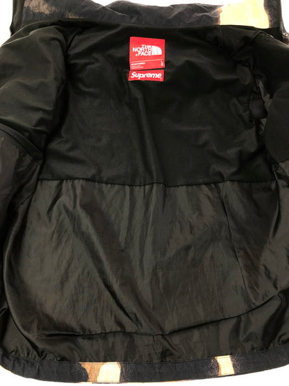 【中古品】【メンズ】 SUPREME シュプリーム × THE NORTH FACE ザ・ノースフェイス 21AW BLEACHED DENIM PRINT MOUTAIN JACKET NP52100I 149-260610-rt-16-tagh サイズ：L カラー：ネイビー 万代Net店
