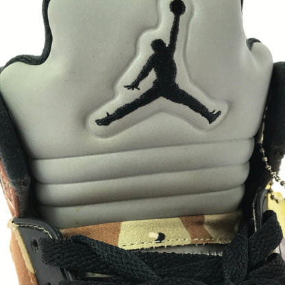 【中古品】【メンズ】 NIKE ナイキ × SUPREME シュプリーム AIR JORDAN 5 RETRO 824371-201 エアジョーダン 5 レトロ スニーカー 靴 160-260609-na-07-tagh サイズ：27.5cm US9.5 カラー：SUPREME/DESERT CAMO BAMBOO/BLACK-CLASSIC STONE 万代Net店