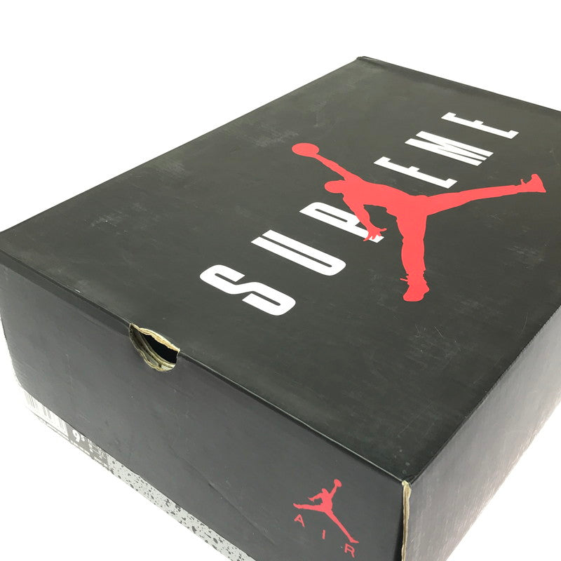 【中古品】【メンズ】 NIKE ナイキ × SUPREME シュプリーム AIR JORDAN 5 RETRO 824371-201 エアジョーダン 5 レトロ スニーカー 靴 160-260609-na-07-tagh サイズ：27.5cm US9.5 カラー：SUPREME/DESERT CAMO BAMBOO/BLACK-CLASSIC STONE 万代Net店