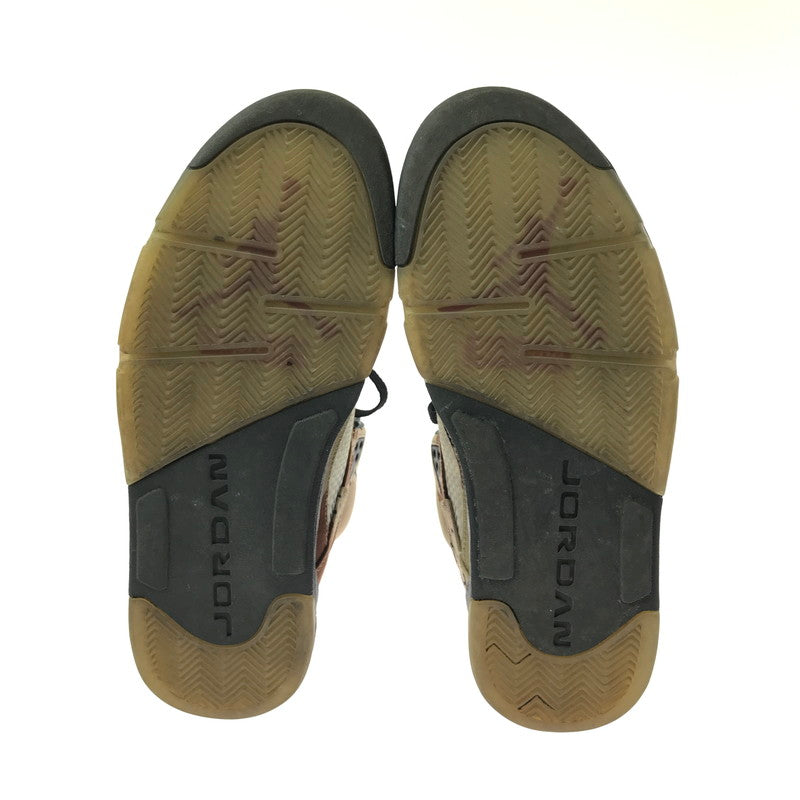 【中古品】【メンズ】 NIKE ナイキ × SUPREME シュプリーム AIR JORDAN 5 RETRO 824371-201 エアジョーダン 5 レトロ スニーカー 靴 160-260609-na-07-tagh サイズ：27.5cm US9.5 カラー：SUPREME/DESERT CAMO BAMBOO/BLACK-CLASSIC STONE 万代Net店