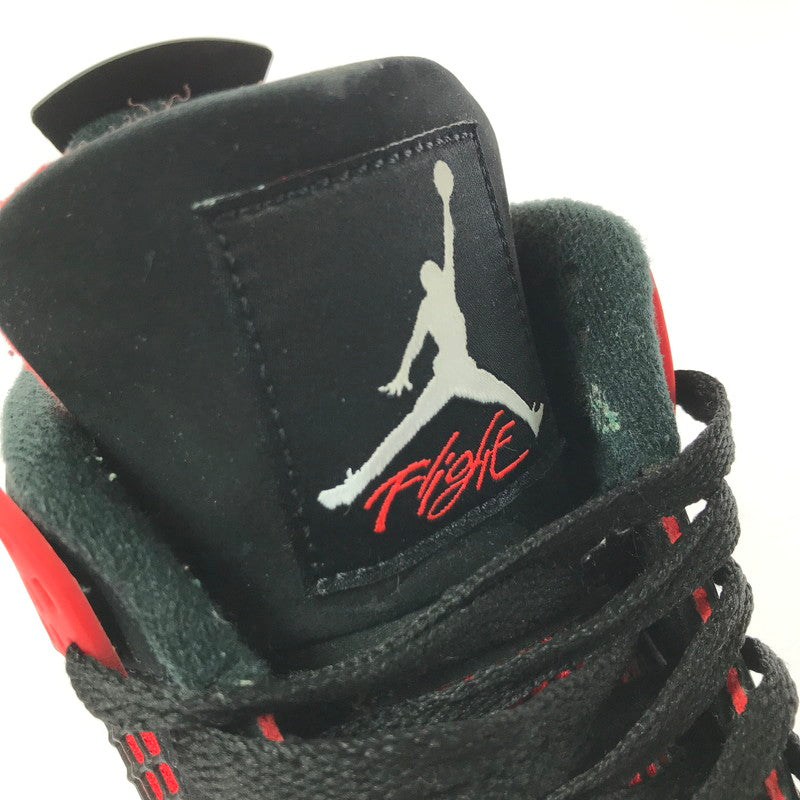 【中古品】【メンズ】 NIKE AIR JORDAN 4 "RED THUNDER CRIMSON" CT8527-016 エア ジョーダン4 "レッド サンダー クリムゾン" スニーカー シューズ 靴 160-260521-ki-16-tagh サイズ：27.5cm US9.5 カラー：BLACK/WHITE-RED 万代Net店