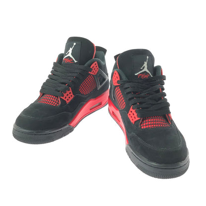 【中古品】【メンズ】 NIKE AIR JORDAN 4 "RED THUNDER CRIMSON" CT8527-016 エア ジョーダン4 "レッド サンダー クリムゾン" スニーカー シューズ 靴 160-260521-ki-16-tagh サイズ：27.5cm US9.5 カラー：BLACK/WHITE-RED 万代Net店