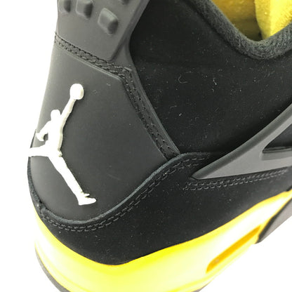 【メンズ】 NIKE AIR JORDAN 4 RETRO THUNDER DH6927-017 エアジョーダン4 レトロ サンダー スニーカー シューズ 靴 160-260521-ki-13-tagh サイズ：27cm US9 カラー：BLACK/WHITE-TOUR YELLOW 万代Net店