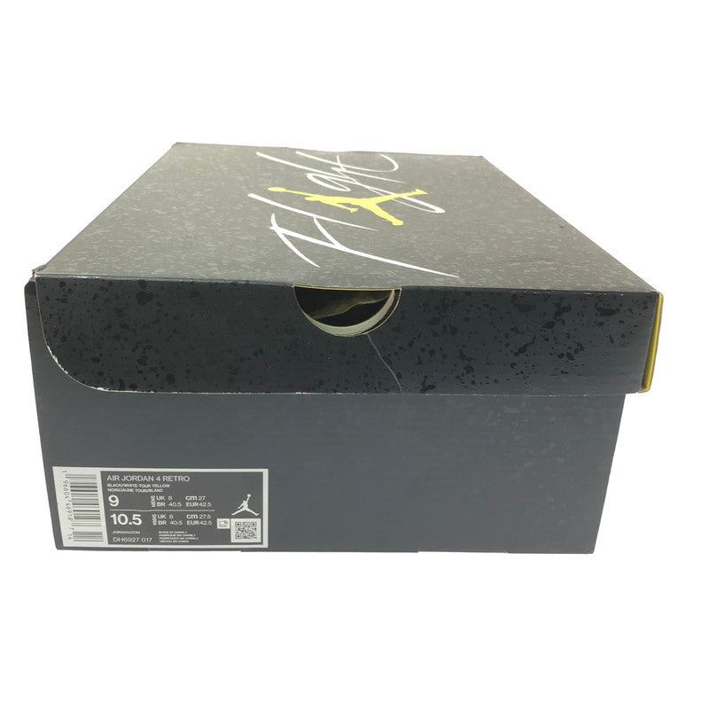 【メンズ】 NIKE AIR JORDAN 4 RETRO THUNDER DH6927-017 エアジョーダン4 レトロ サンダー スニーカー シューズ 靴 160-260521-ki-13-tagh サイズ：27cm US9 カラー：BLACK/WHITE-TOUR YELLOW 万代Net店