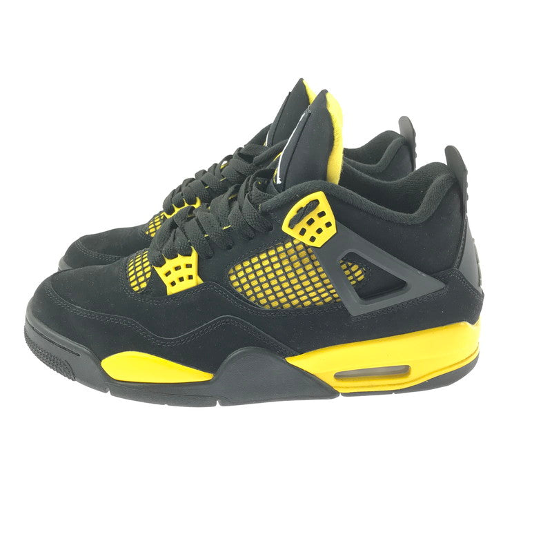 【メンズ】 NIKE AIR JORDAN 4 RETRO THUNDER DH6927-017 エアジョーダン4 レトロ サンダー スニーカー シューズ 靴 160-260521-ki-13-tagh サイズ：27cm US9 カラー：BLACK/WHITE-TOUR YELLOW 万代Net店