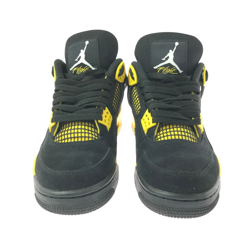 【メンズ】 NIKE AIR JORDAN 4 RETRO THUNDER DH6927-017 エアジョーダン4 レトロ サンダー スニーカー シューズ 靴 160-260521-ki-13-tagh サイズ：27cm US9 カラー：BLACK/WHITE-TOUR YELLOW 万代Net店