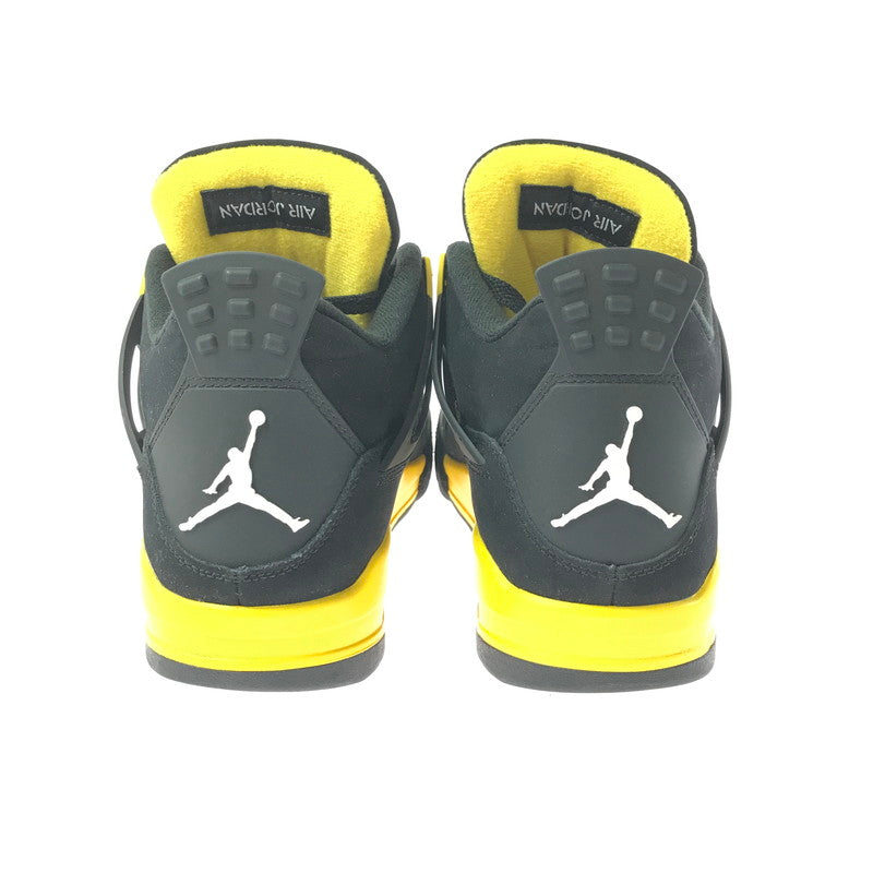 【メンズ】 NIKE AIR JORDAN 4 RETRO THUNDER DH6927-017 エアジョーダン4 レトロ サンダー スニーカー シューズ 靴 160-260521-ki-13-tagh サイズ：27cm US9 カラー：BLACK/WHITE-TOUR YELLOW 万代Net店