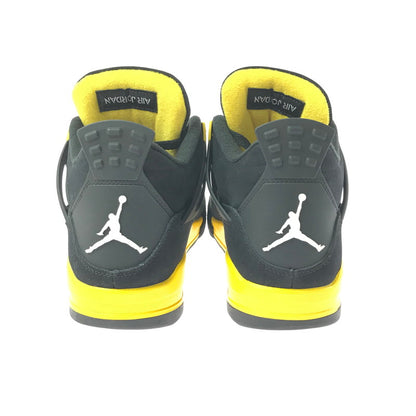 【メンズ】 NIKE AIR JORDAN 4 RETRO THUNDER DH6927-017 エアジョーダン4 レトロ サンダー スニーカー シューズ 靴 160-260521-ki-13-tagh サイズ：27cm US9 カラー：BLACK/WHITE-TOUR YELLOW 万代Net店