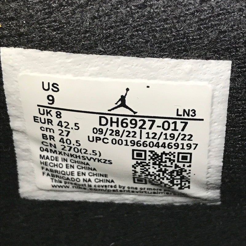【メンズ】 NIKE AIR JORDAN 4 RETRO THUNDER DH6927-017 エアジョーダン4 レトロ サンダー スニーカー シューズ 靴 160-260521-ki-13-tagh サイズ：27cm US9 カラー：BLACK/WHITE-TOUR YELLOW 万代Net店