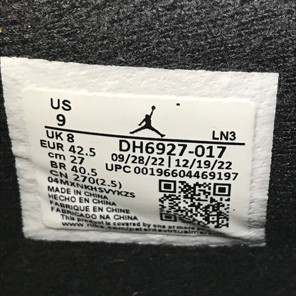 【メンズ】 NIKE AIR JORDAN 4 RETRO THUNDER DH6927-017 エアジョーダン4 レトロ サンダー スニーカー シューズ 靴 160-260521-ki-13-tagh サイズ：27cm US9 カラー：BLACK/WHITE-TOUR YELLOW 万代Net店