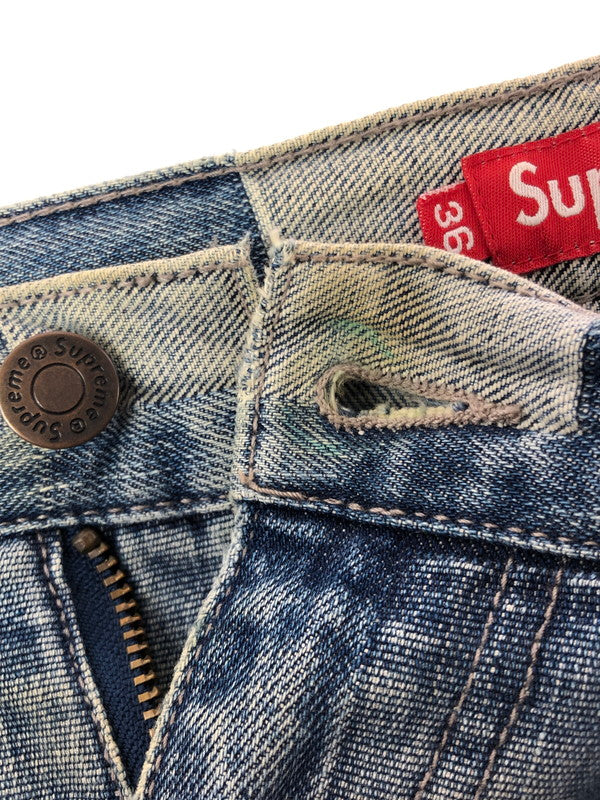 【中古品】【メンズ】 SUPREME シュプリーム 21SS PATCHED DENIM PAINTER PANT パッチ デニム ペインター パンツ ボトムス 149-260610-rt-20-tagh サイズ：36 カラー：インディゴ 万代Net店