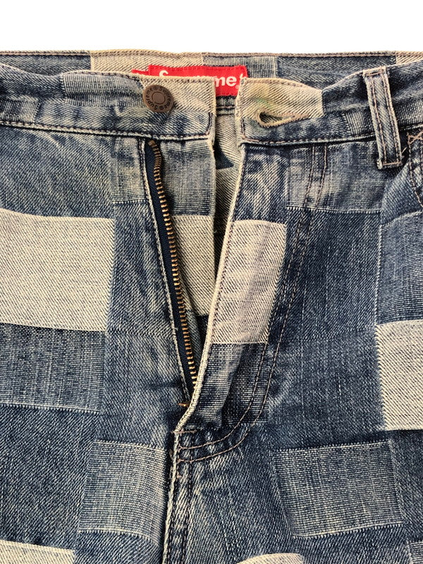 【中古品】【メンズ】 SUPREME シュプリーム 21SS PATCHED DENIM PAINTER PANT パッチ デニム ペインター パンツ ボトムス 149-260610-rt-20-tagh サイズ：36 カラー：インディゴ 万代Net店