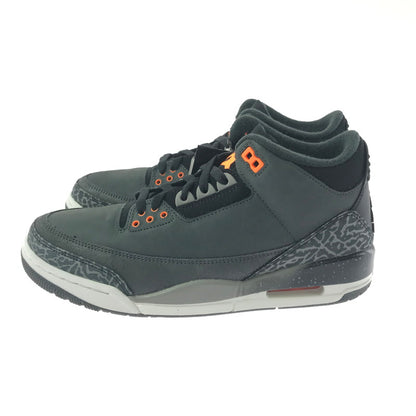【中古美品】【メンズ】 NIKE ナイキ AIR JORDAN 3 RETRO FEAR CT8532-080 エアジョーダン3 レトロ スニーカー 靴 160-260424-rt-06-tagh サイズ：27.5cm US9.5 カラー：NIGHT STADIUM/TOTAL ORANGE 万代Net店