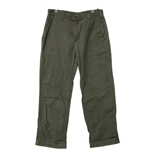 【中古品】【メンズ】 CARHARTT カーハート B175 DMS 07年製 ダークモス メキシコ製 00S DANGAREE FIT LIGHT DUCK PAINTER PANTS ダンガリー フィット ライト ダック ペインター パンツ ボトムス ズボン 157-260618-cs-09-izu サイズ：38×30 カラー：カーキ 万代Net店