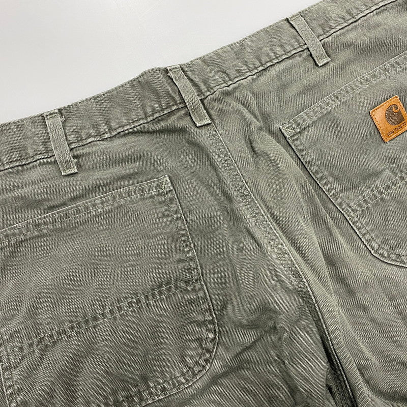 【中古品】【メンズ】 CARHARTT カーハート B175 DMS 07年製 ダークモス メキシコ製 00S DANGAREE FIT LIGHT DUCK PAINTER PANTS ダンガリー フィット ライト ダック ペインター パンツ ボトムス ズボン 157-260618-cs-09-izu サイズ：38×30 カラー：カーキ 万代Net店