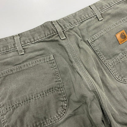 【中古品】【メンズ】 CARHARTT カーハート B175 DMS 07年製 ダークモス メキシコ製 00S DANGAREE FIT LIGHT DUCK PAINTER PANTS ダンガリー フィット ライト ダック ペインター パンツ ボトムス ズボン 157-260618-cs-09-izu サイズ：38×30 カラー：カーキ 万代Net店