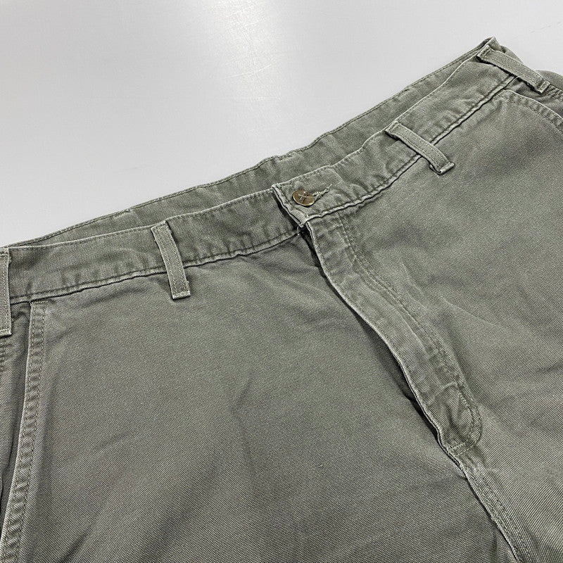 【中古品】【メンズ】 CARHARTT カーハート B175 DMS 07年製 ダークモス メキシコ製 00S DANGAREE FIT LIGHT DUCK PAINTER PANTS ダンガリー フィット ライト ダック ペインター パンツ ボトムス ズボン 157-260618-cs-09-izu サイズ：38×30 カラー：カーキ 万代Net店