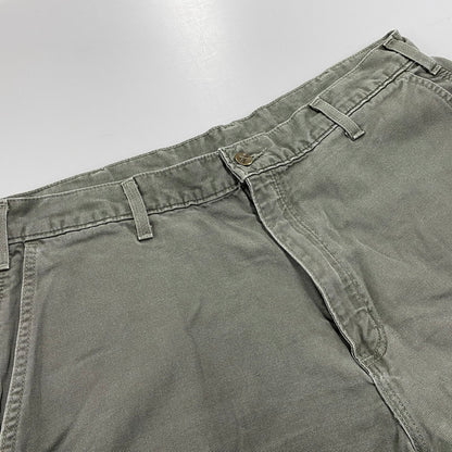【中古品】【メンズ】 CARHARTT カーハート B175 DMS 07年製 ダークモス メキシコ製 00S DANGAREE FIT LIGHT DUCK PAINTER PANTS ダンガリー フィット ライト ダック ペインター パンツ ボトムス ズボン 157-260618-cs-09-izu サイズ：38×30 カラー：カーキ 万代Net店