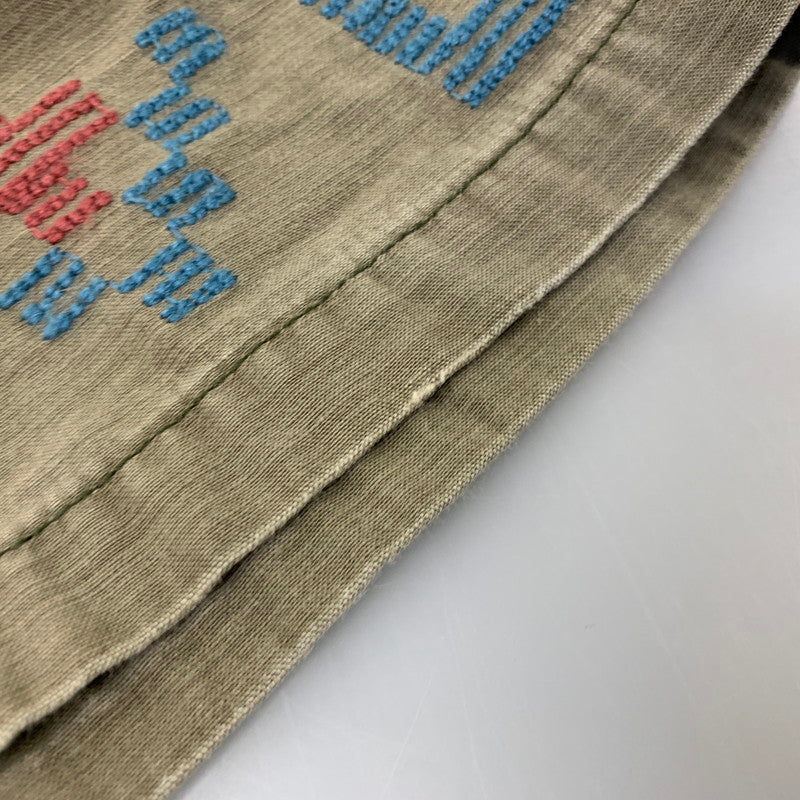【中古品】【メンズ】 REMI RELIEF レミレリーフ STUDS NATIVE MILITARY SHIRT スタッズ ネイティブ ミリタリー シャツ トップス 長袖 145-260714-cs-17-izu サイズ：XL カラー：カーキ 万代Net店