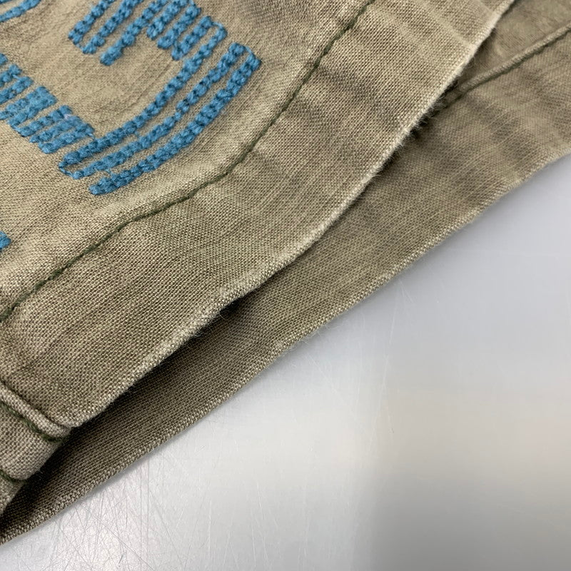 【中古品】【メンズ】 REMI RELIEF レミレリーフ STUDS NATIVE MILITARY SHIRT スタッズ ネイティブ ミリタリー シャツ トップス 長袖 145-260714-cs-17-izu サイズ：XL カラー：カーキ 万代Net店