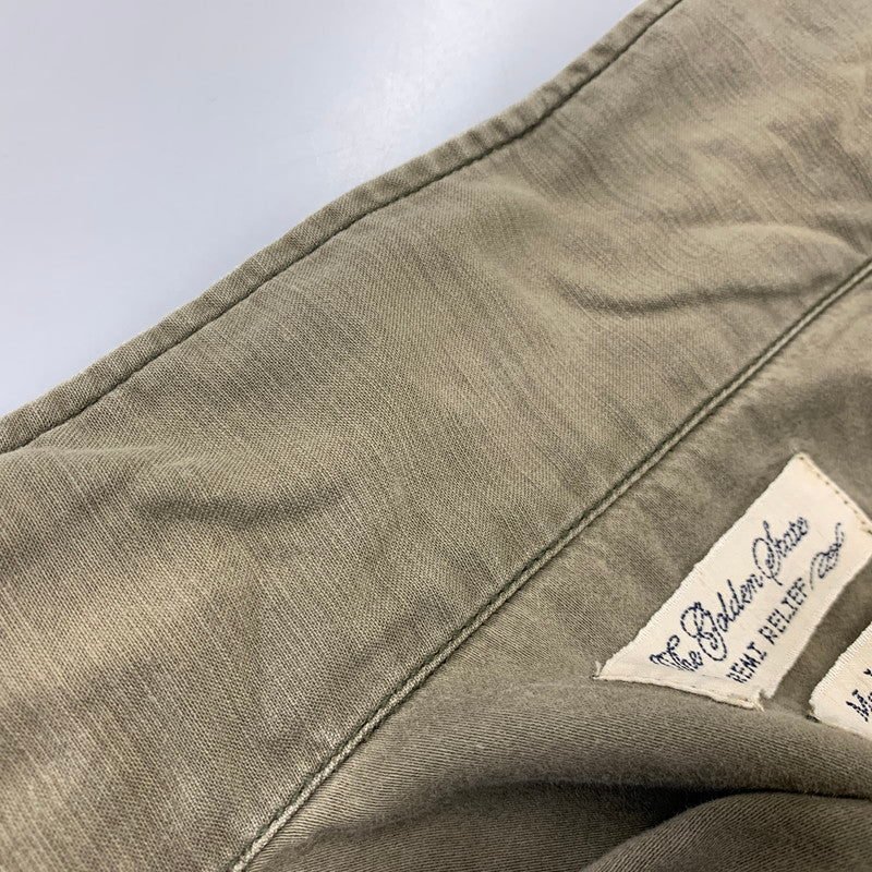 【中古品】【メンズ】 REMI RELIEF レミレリーフ STUDS NATIVE MILITARY SHIRT スタッズ ネイティブ ミリタリー シャツ トップス 長袖 145-260714-cs-17-izu サイズ：XL カラー：カーキ 万代Net店