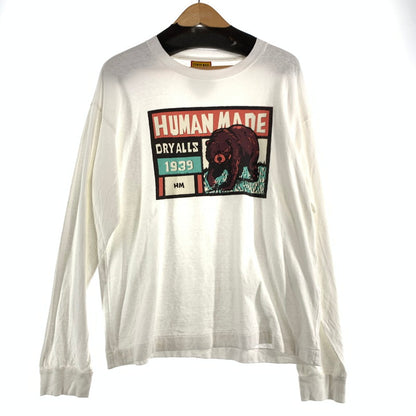【中古品】【メンズ】 HUMAN MANDE ヒューマンメイド HM29CS024 GRAPHIC L S T-SHIRT グラフィック ロングTシャツ ロンT WHITE SIZE:M 142-260719-io-07-fuzh 万代Net店