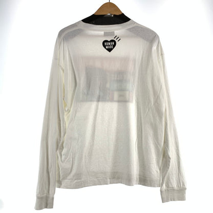 【中古品】【メンズ】 HUMAN MANDE ヒューマンメイド HM29CS024 GRAPHIC L S T-SHIRT グラフィック ロングTシャツ ロンT WHITE SIZE:M 142-260719-io-07-fuzh 万代Net店