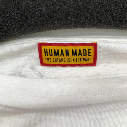 【中古品】【メンズ】 HUMAN MANDE ヒューマンメイド HM29CS024 GRAPHIC L S T-SHIRT グラフィック ロングTシャツ ロンT WHITE SIZE:M 142-260719-io-07-fuzh 万代Net店