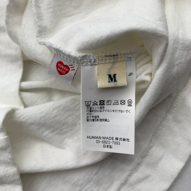 【中古品】【メンズ】 HUMAN MANDE ヒューマンメイド HM29CS024 GRAPHIC L S T-SHIRT グラフィック ロングTシャツ ロンT WHITE SIZE:M 142-260719-io-07-fuzh 万代Net店