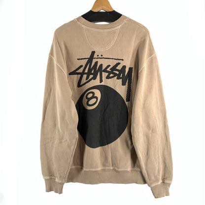 【中古品】【メンズ】 STUSSY 8 BALL CREW NECK SWEATSHIRT ステューシー クルーネック スウェット ブランド 古着 142-260614-gm-15-fuz サイズ：M カラー：ベージュ 万代Net店
