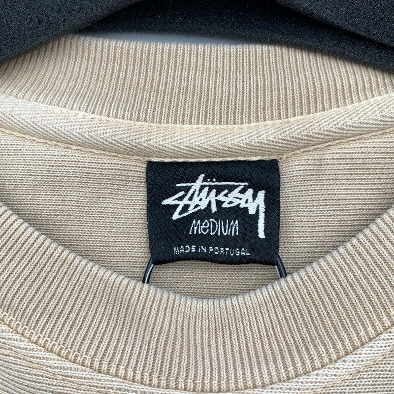 【中古品】【メンズ】 STUSSY 8 BALL CREW NECK SWEATSHIRT ステューシー クルーネック スウェット ブランド 古着 142-260614-gm-15-fuz サイズ：M カラー：ベージュ 万代Net店