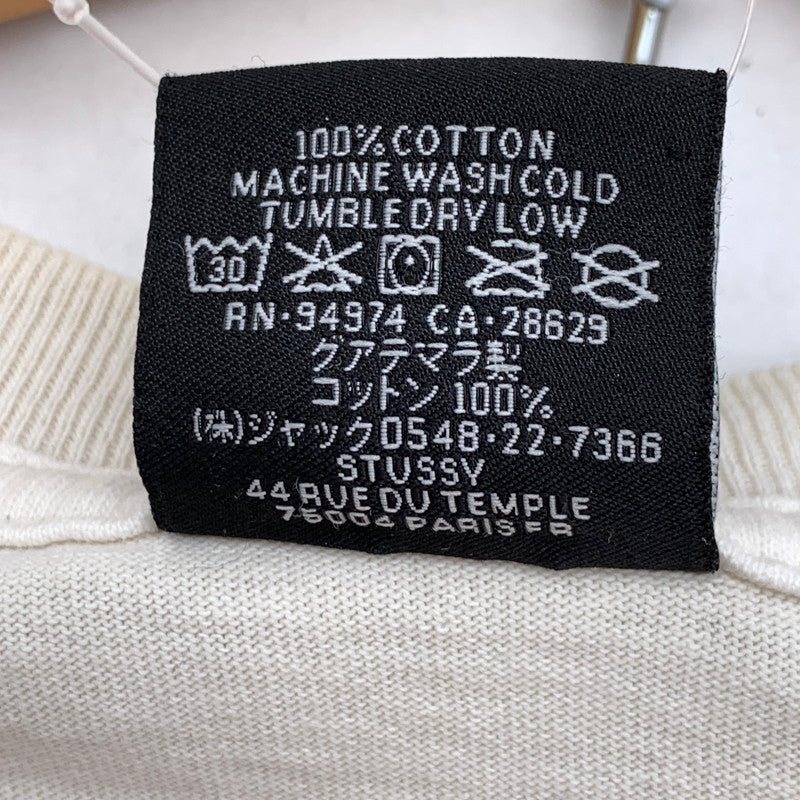 【中古品】【メンズ】 STUSSY LS TEE ステューシー 長袖Tシャツ カットソー ブランド 古着 142-260531-gm-01-fuz サイズ：S カラー：ホワイト 万代Net店