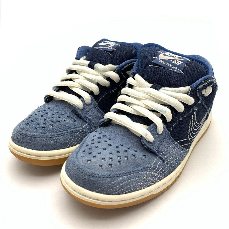 【中古品】【メンズ】 NIKE SB CV0316-400 DUNK LOW ”SASHIKO” ナイキ SB ダンク ロー "サシコ" スニーカー 160-260628-gm-30-fuz サイズ：26cm カラー：ネイビー 万代Net店