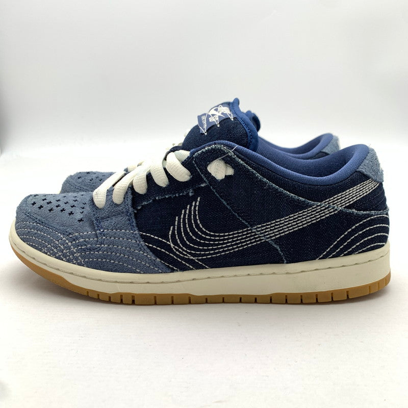 【中古品】【メンズ】 NIKE SB CV0316-400 DUNK LOW ”SASHIKO” ナイキ SB ダンク ロー "サシコ" スニーカー 160-260628-gm-30-fuz サイズ：26cm カラー：ネイビー 万代Net店
