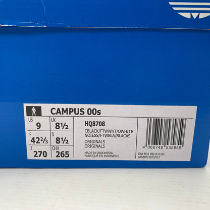 【中古品】【メンズ】 ADIDAS アディダス HQ8708 CAMPUS 00s キャンパス スニーカー 靴 シューズ 161-260716-mh-09-fuzh サイズ：27cm カラー：ブラック 万代Net店