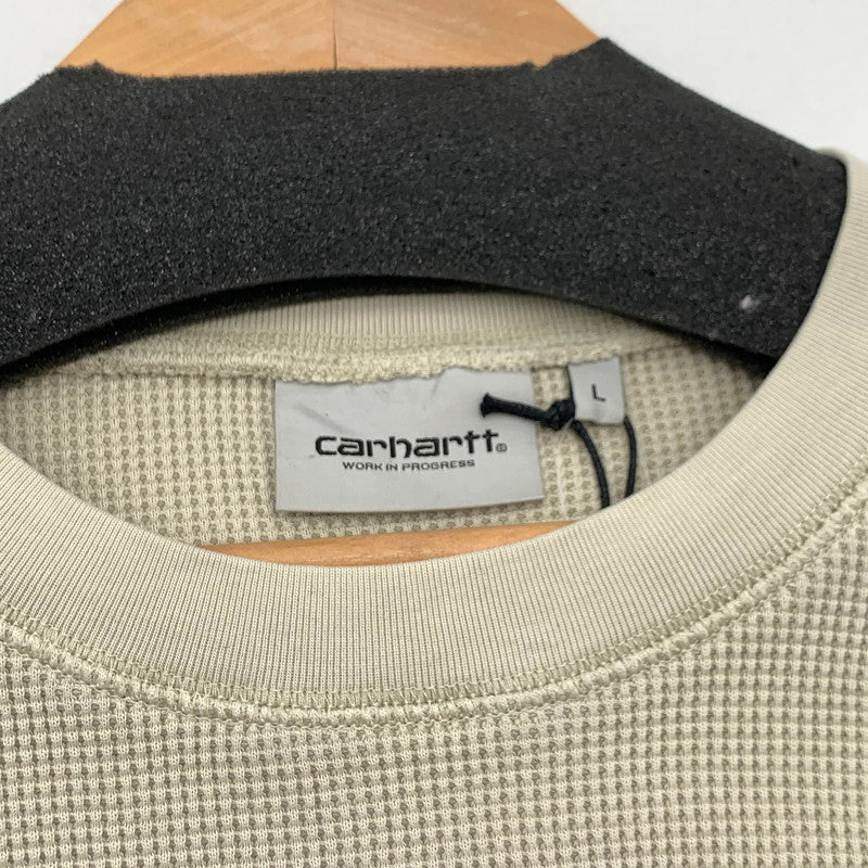 【中古品】【メンズ】 CARHARTT I035304 VISTA WAFFLE T-SHIRT カーハート 長袖Tシャツ ワッフル ブランド 古着 145-260606-gm-36-fuz サイズ：S カラー：グレー 万代Net店