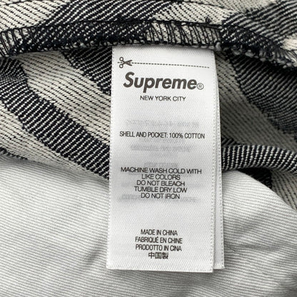 【中古品】【メンズ】 SUPREME DOUBLEKNEE PAINTER PANTS シュプリーム ダブルニーペインターパンツ ワイドパンツ ボトムス ブランド 古着 149-260614-gm-23-fuz サイズ：36 カラー：ゼブラ 万代Net店