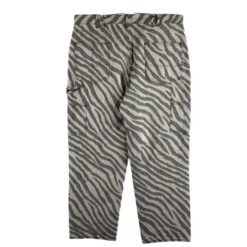 【中古品】【メンズ】 SUPREME DOUBLEKNEE PAINTER PANTS シュプリーム ダブルニーペインターパンツ ワイドパンツ ボトムス ブランド 古着 149-260614-gm-23-fuz サイズ：36 カラー：ゼブラ 万代Net店