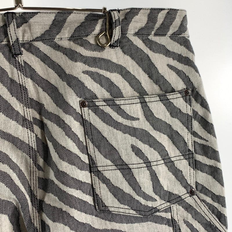 【中古品】【メンズ】 SUPREME DOUBLEKNEE PAINTER PANTS シュプリーム ダブルニーペインターパンツ ワイドパンツ ボトムス ブランド 古着 149-260614-gm-23-fuz サイズ：36 カラー：ゼブラ 万代Net店