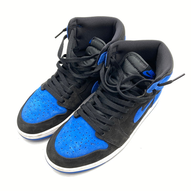 【中古品】【メンズ】 NIKE ナイキ DZ5485-042 AIR JORDAN 1 RETRO HIGH OG "ROYAL REIMAGINED" エアジョーダン1 レトロ ハイ OG カラー黒.青 SIZE:27.0cm 箱付属 スニーカー 靴 160-260710-ky-06-fuzh 万代Net店