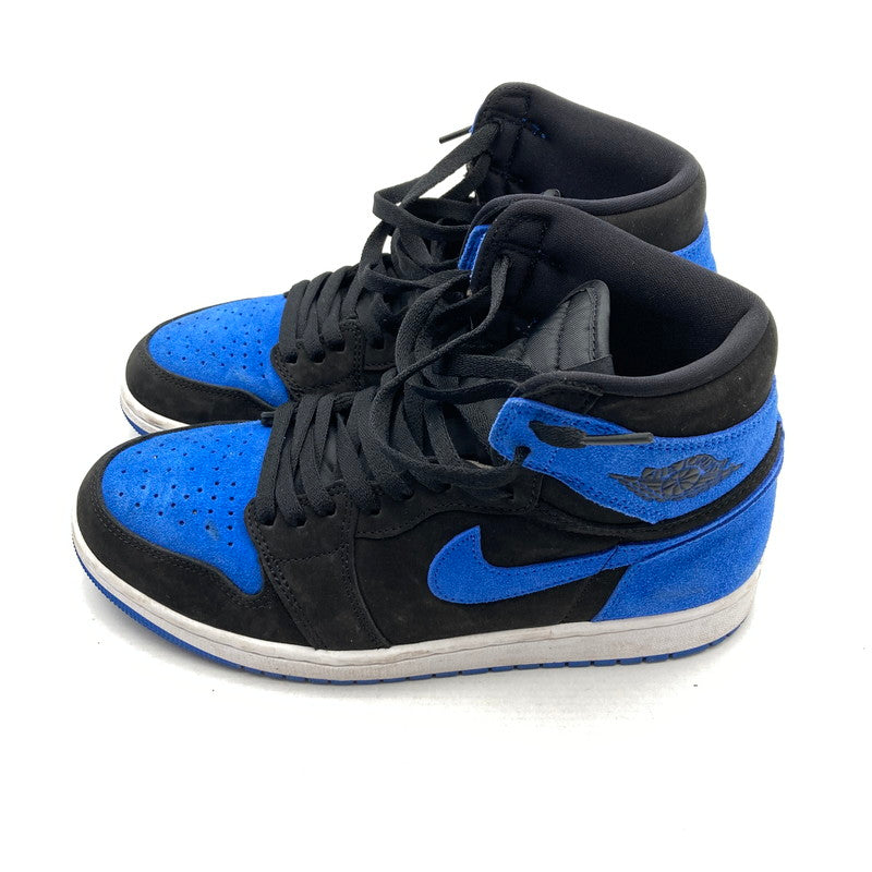 【中古品】【メンズ】 NIKE ナイキ DZ5485-042 AIR JORDAN 1 RETRO HIGH OG "ROYAL REIMAGINED" エアジョーダン1 レトロ ハイ OG カラー黒.青 SIZE:27.0cm 箱付属 スニーカー 靴 160-260710-ky-06-fuzh 万代Net店