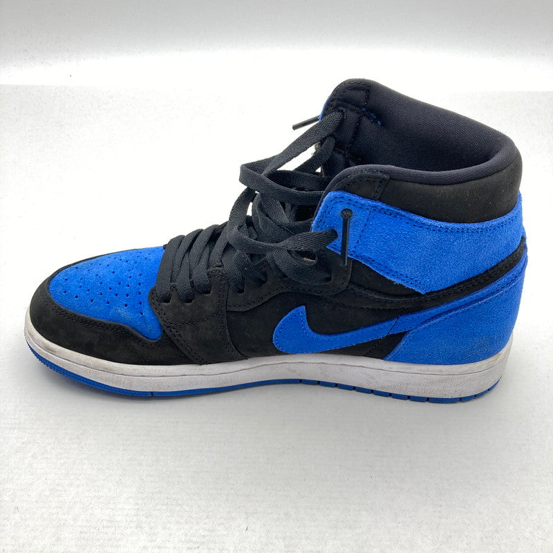 【中古品】【メンズ】 NIKE ナイキ DZ5485-042 AIR JORDAN 1 RETRO HIGH OG "ROYAL REIMAGINED" エアジョーダン1 レトロ ハイ OG カラー黒.青 SIZE:27.0cm 箱付属 スニーカー 靴 160-260710-ky-06-fuzh 万代Net店