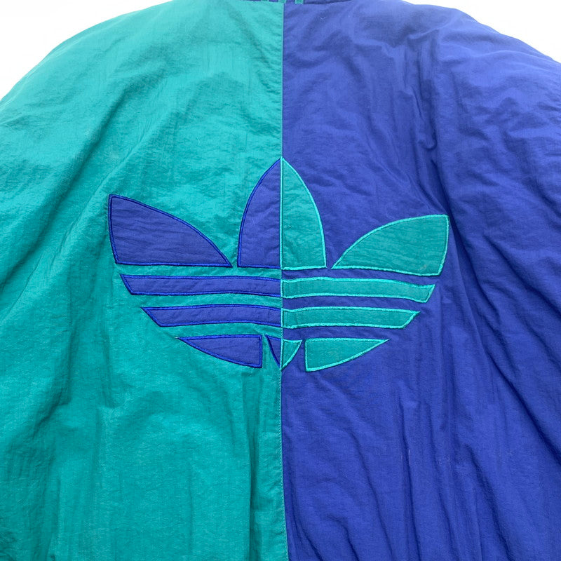 【中古品】【メンズ】 ADIDAS JACKET アディダス ナイロントラックジャケット アウター ブルゾン ブランド 古着 145-260725-gm-07-fuzh サイズ：L カラー：グリーン 万代Net店