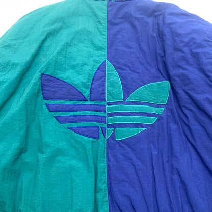 【中古品】【メンズ】 ADIDAS JACKET アディダス ナイロントラックジャケット アウター ブルゾン ブランド 古着 145-260725-gm-07-fuzh サイズ：L カラー：グリーン 万代Net店