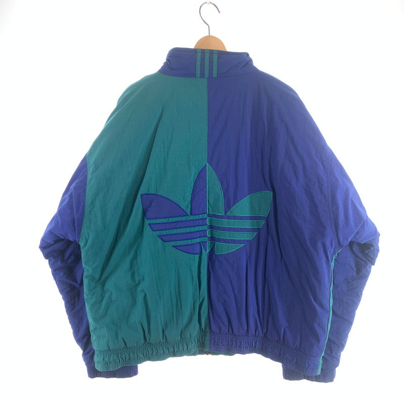 【中古品】【メンズ】 ADIDAS JACKET アディダス ナイロントラックジャケット アウター ブルゾン ブランド 古着 145-260725-gm-07-fuzh サイズ：L カラー：グリーン 万代Net店