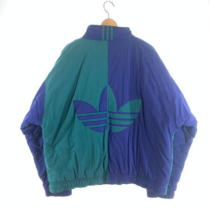 【中古品】【メンズ】 ADIDAS JACKET アディダス ナイロントラックジャケット アウター ブルゾン ブランド 古着 145-260725-gm-07-fuzh サイズ：L カラー：グリーン 万代Net店