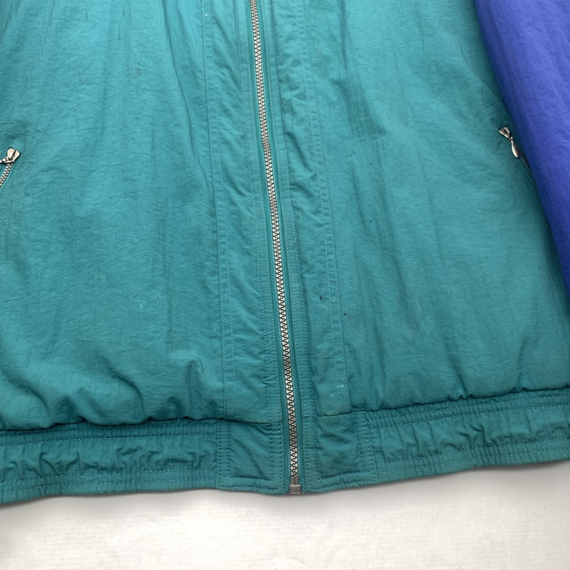 【中古品】【メンズ】 ADIDAS JACKET アディダス ナイロントラックジャケット アウター ブルゾン ブランド 古着 145-260725-gm-07-fuzh サイズ：L カラー：グリーン 万代Net店